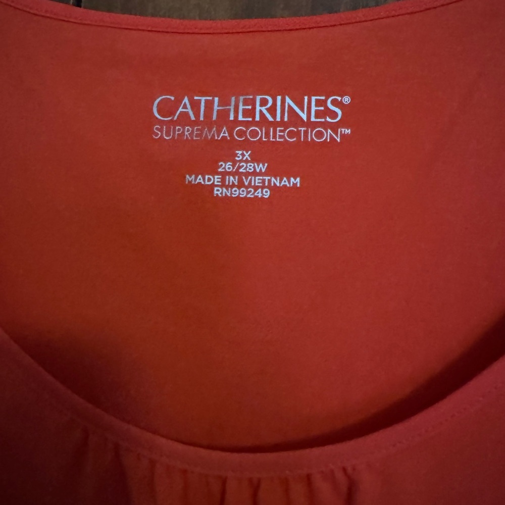Catherines Vibrant Orange Top
